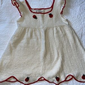 Handmade Ladybug Knit top from Peru